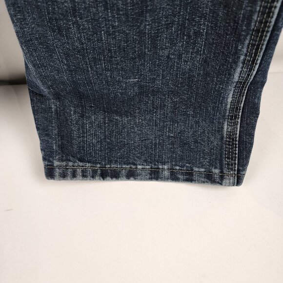Wrangler Jeans Mens 34x32 Blue Authentics Carpenter Straight Leg Denim - Picture 6 of 11
